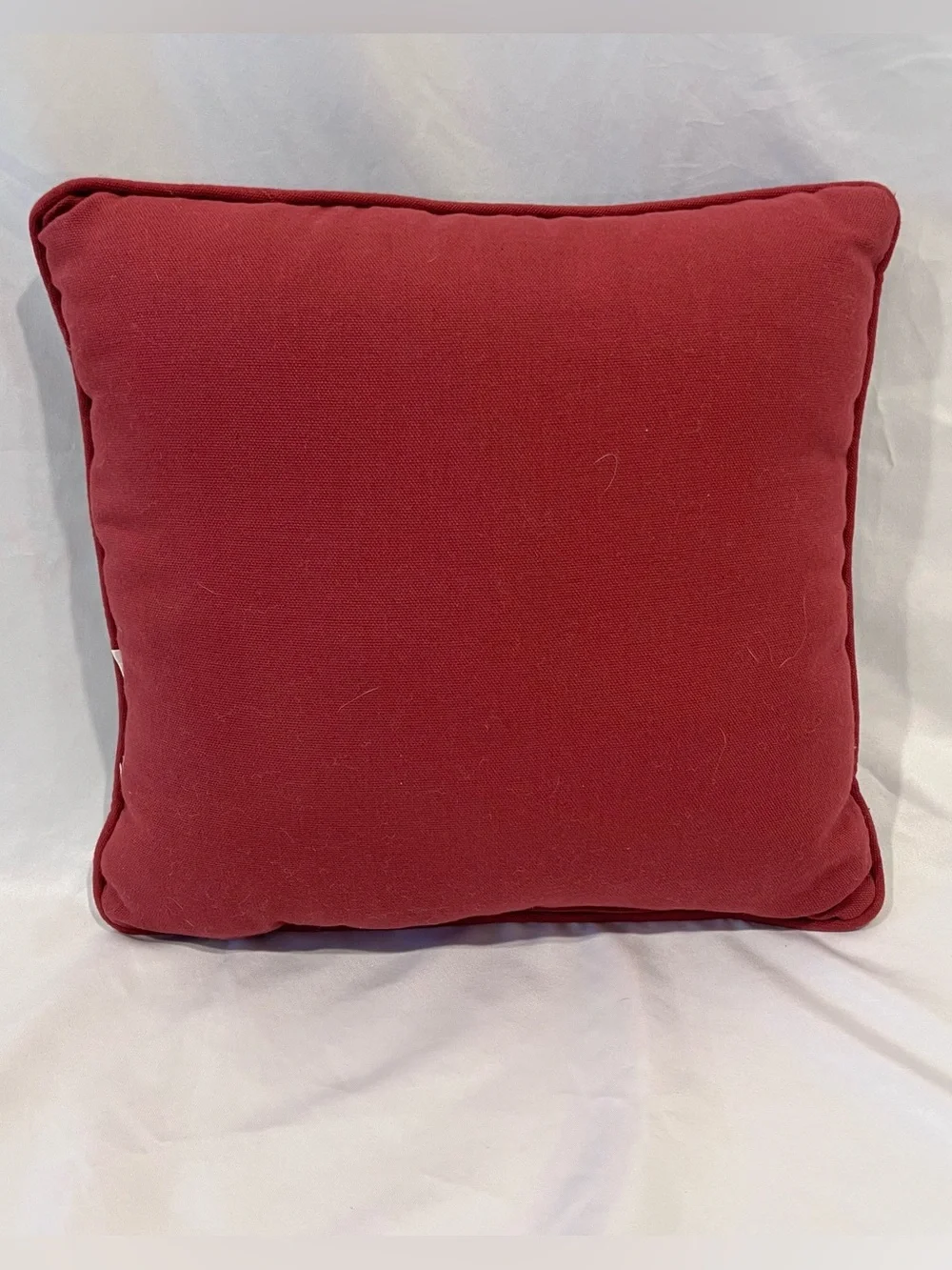 Christmas Tapestry Wreath Throw Pillow 12x12